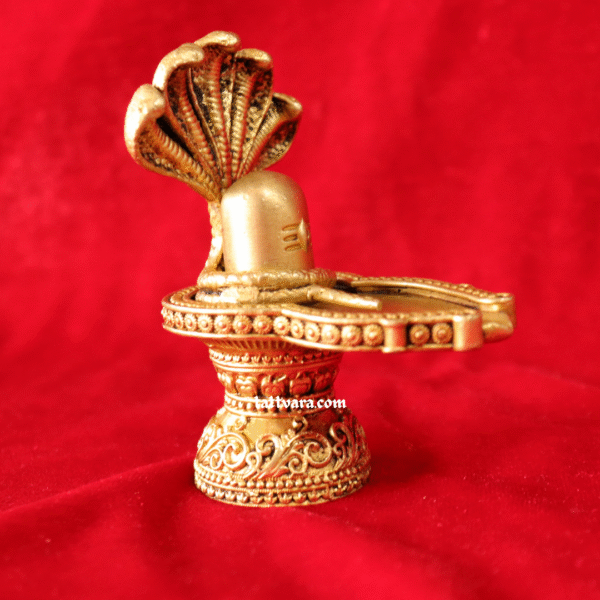 Brass Shivling with Snake | Export Quality Super Fine Detailing