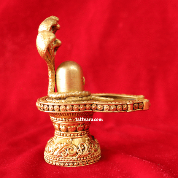 Brass Shivling with Snake | Export Quality Super Fine Detailing