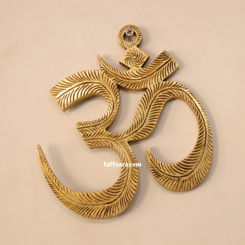 Brass Om Wall Hanging | 7×6 | Decorative vastu accessories