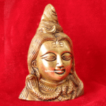 Brass Lord Shiva Head Idol | Mahadev Murti for Home & Office Decor