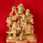 Brass Shiv Parivar Idol | Shiv Parvati with Ganesh, Kartikeya & Nandi