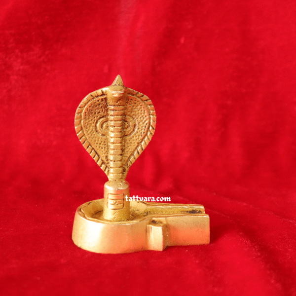Brass Shivling with Big Snake