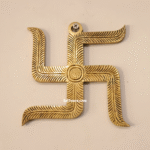 Brass Swastik Wall Hanging | Decorative Vastu Symbol | 5×5 inches