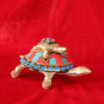 Brass Stone Work Tortoise | Feng Shui & Vastu Positive Energy Turtle